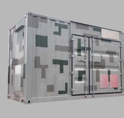 Unit penyimpanan khusus Kontainer militer Baja Karbon Q235B Bahan