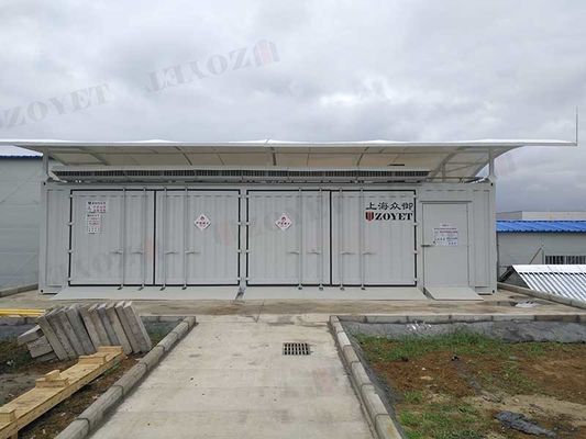 Kapasitas yang dapat disesuaikan dan pintu Kontainer penyimpanan sementara dikirimkan