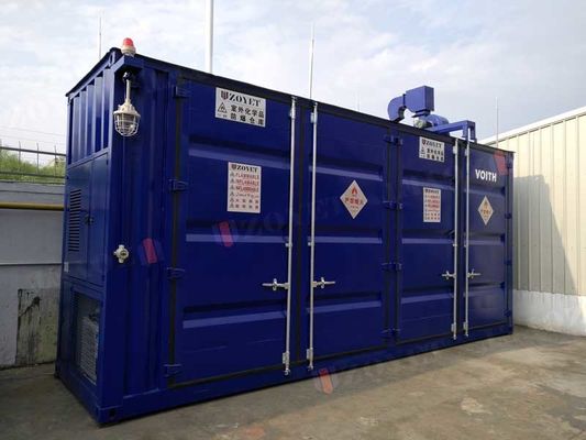 Kontainer pemurnian air biru gelap Kontainer Pembuatan air limbah