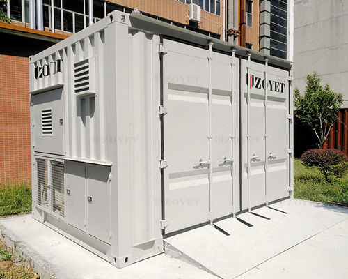 Kontainer penyimpanan tabung gas eksterior desain modular dengan pemantauan ruang kontrol pusat dan bahan Q235B/SPHC