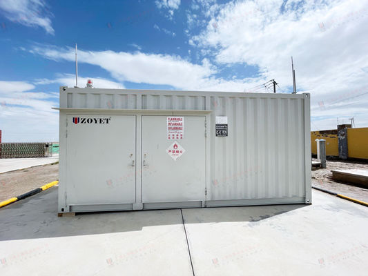 20ft Outdoor Battery Charging Container Dengan Auto Power-Off Protection Dan Kontrol Suhu Cerdas Untuk Lithium Battery Test Room