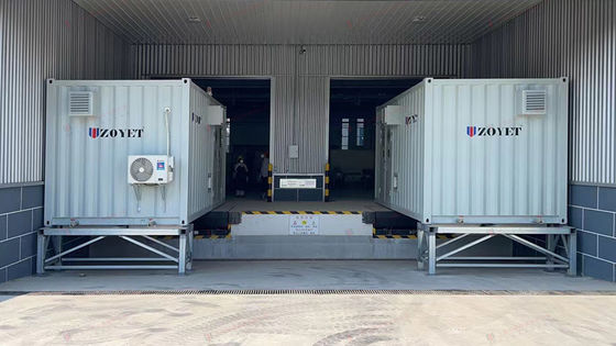 Highly Corten Steel Modular Data Center Container Pintu yang Disesuaikan Jenis