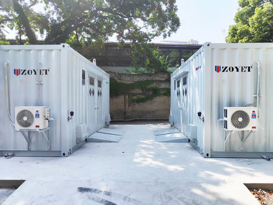 Kontainer Pengisian Daya Baterai Luar Ruangan Tahan Cuaca 40 kaki untuk Lingkungan Ekstrem