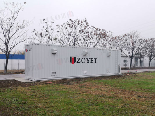 Kontainer Penyimpanan Tabung Gas Luar Ruangan Tahan Ledakan Tugas Berat dengan Pemantauan Jarak Jauh untuk Lokasi Konstruksi