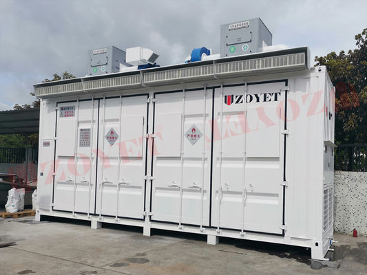 Kontainer Sistem Penyimpanan Energi Kapasitas Pribadi Aksesoris Pintu Custom Warna