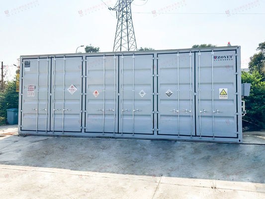Api atau listrik dipanaskan 20ft Aspal Bitumen Tangki Container Untuk Dijual