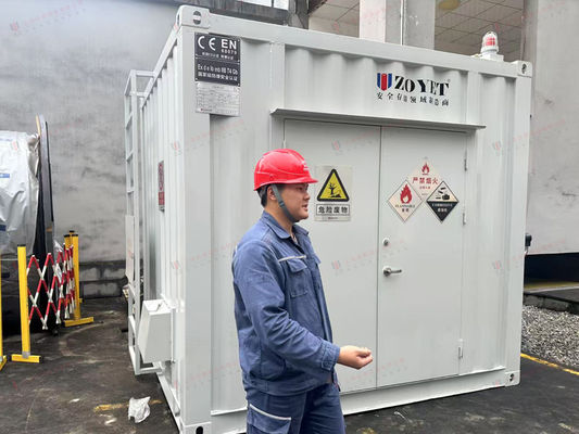 Wadah Hazmat Kustom untuk Penyimpanan Bahan Kimia dengan Desain Tahan Api